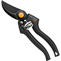 Fiskars Tijeras de podar- Cuchilla bypass- Ø de corte: 2-6 cm- Longitud: 22-5 cm- Negro-Naranja- 1001530